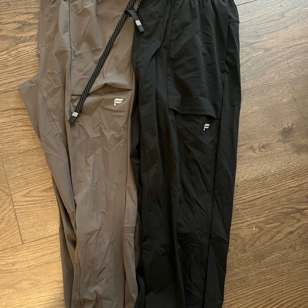 Fabletics Black and Gray Joggers